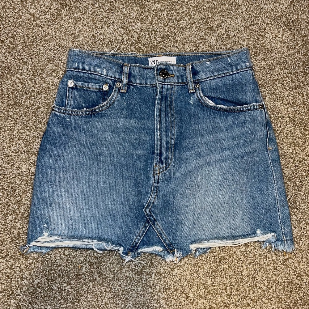 Zara Denim Mini Skirt